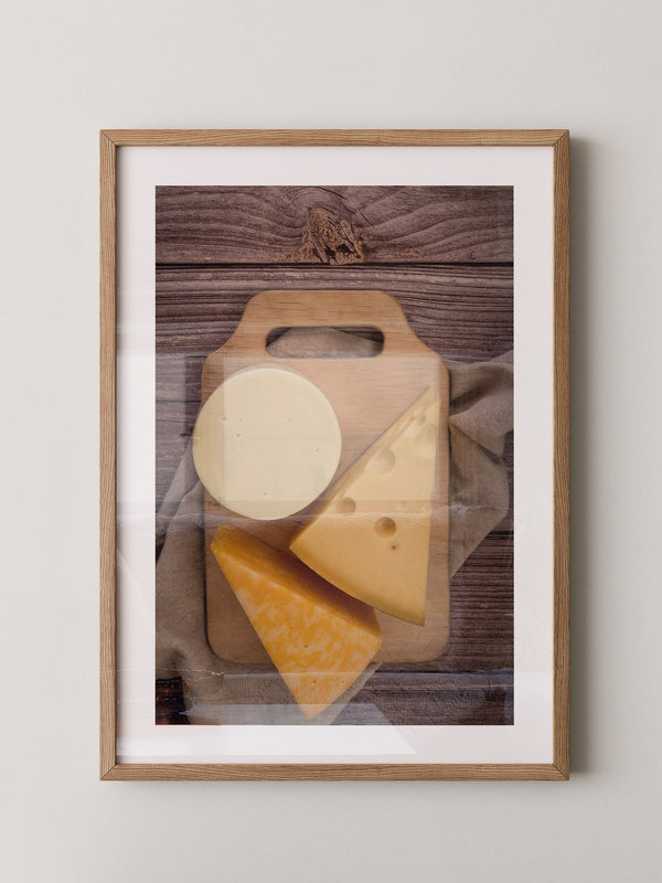 Käse-Trio – Rustikale Food-Fotografie