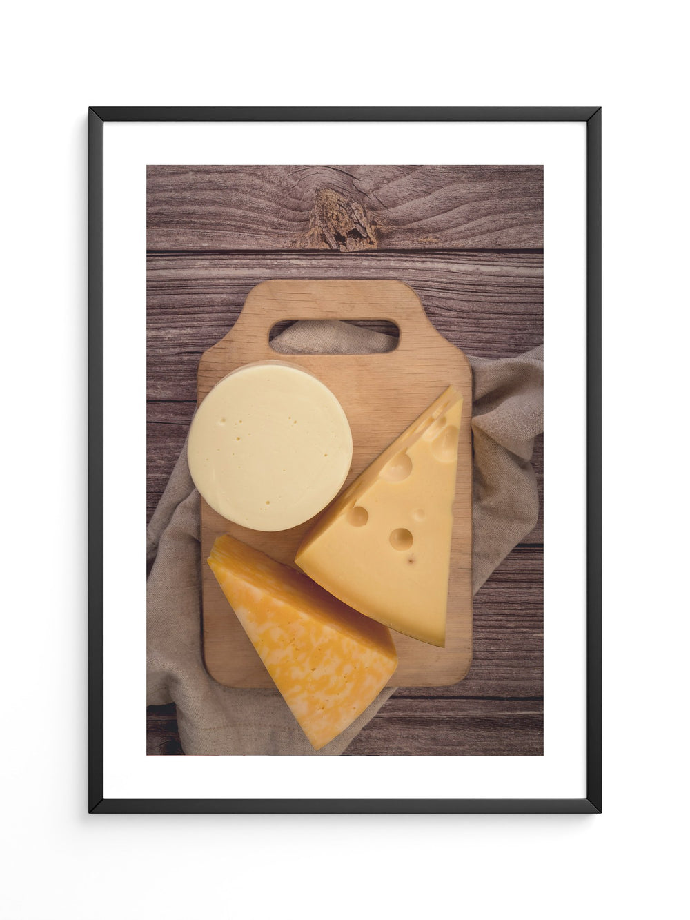 Käse-Trio – Rustikale Food-Fotografie