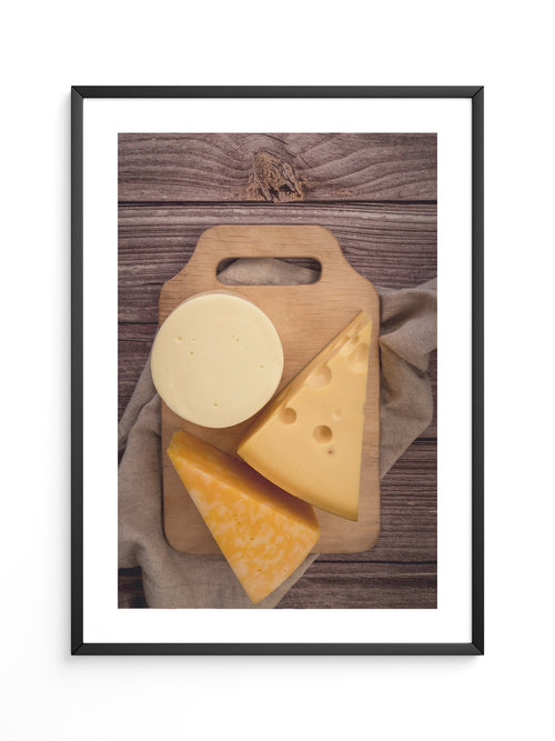 Käse-Trio – Rustikale Food-Fotografie