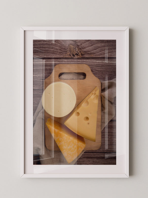 Käse-Trio – Rustikale Food-Fotografie