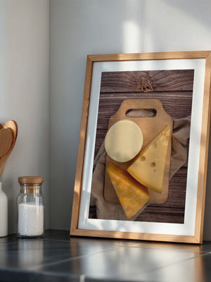 Käse-Trio – Rustikale Food-Fotografie