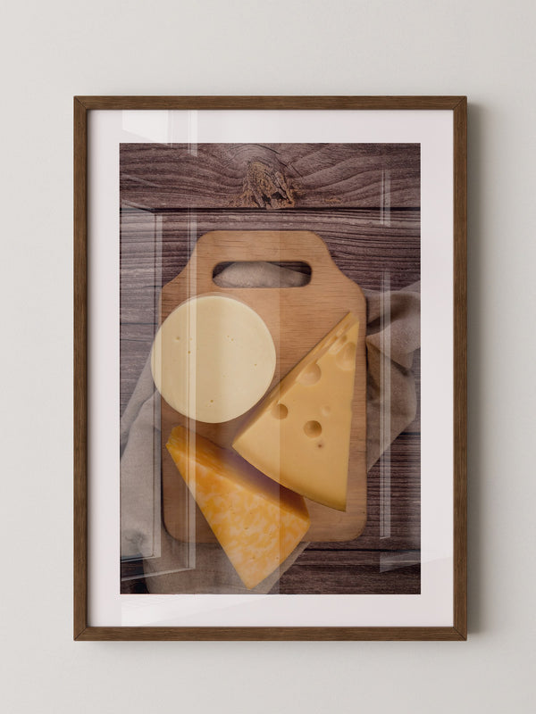 Käse-Trio – Rustikale Food-Fotografie