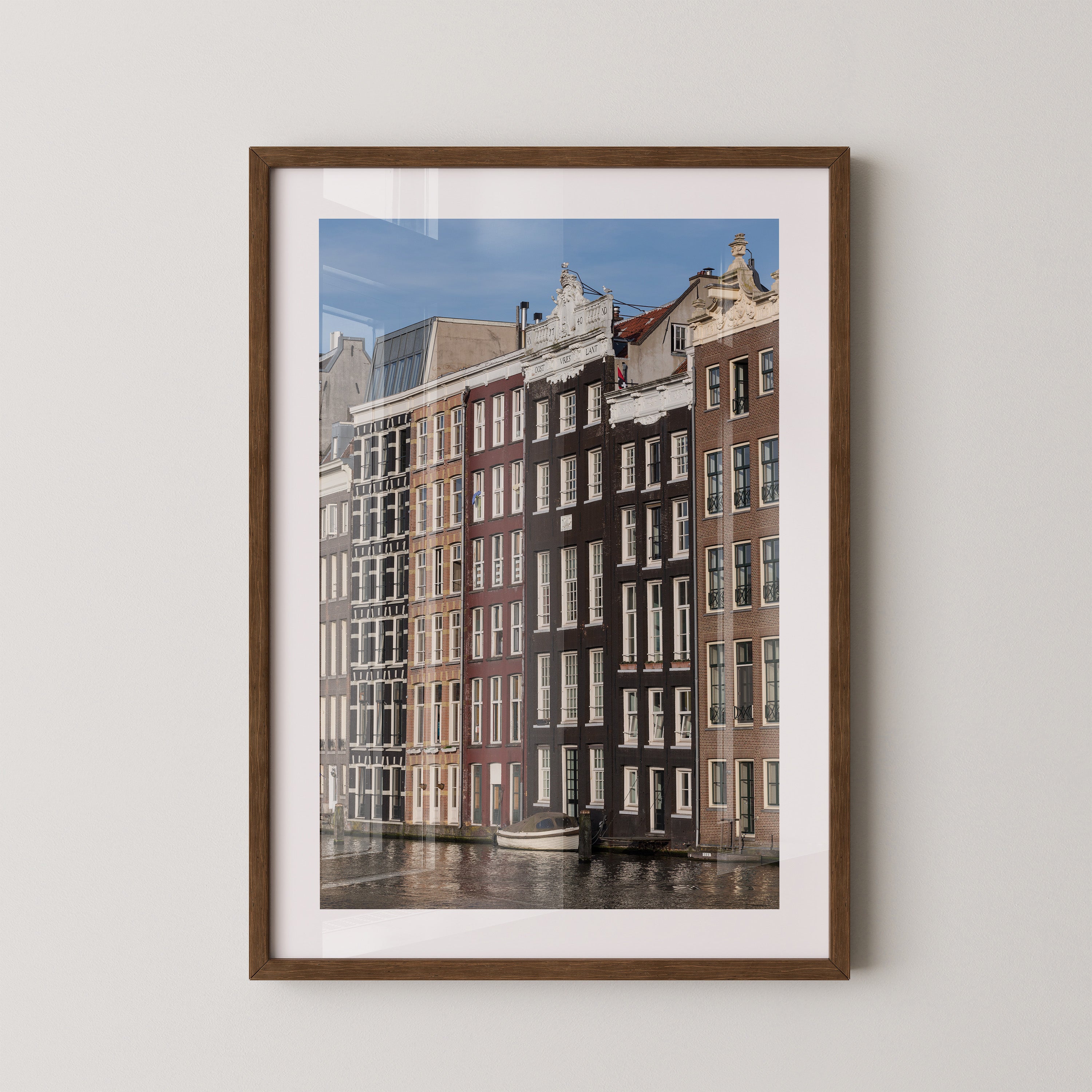 Grachtenhäuser Spiegelung Wasser