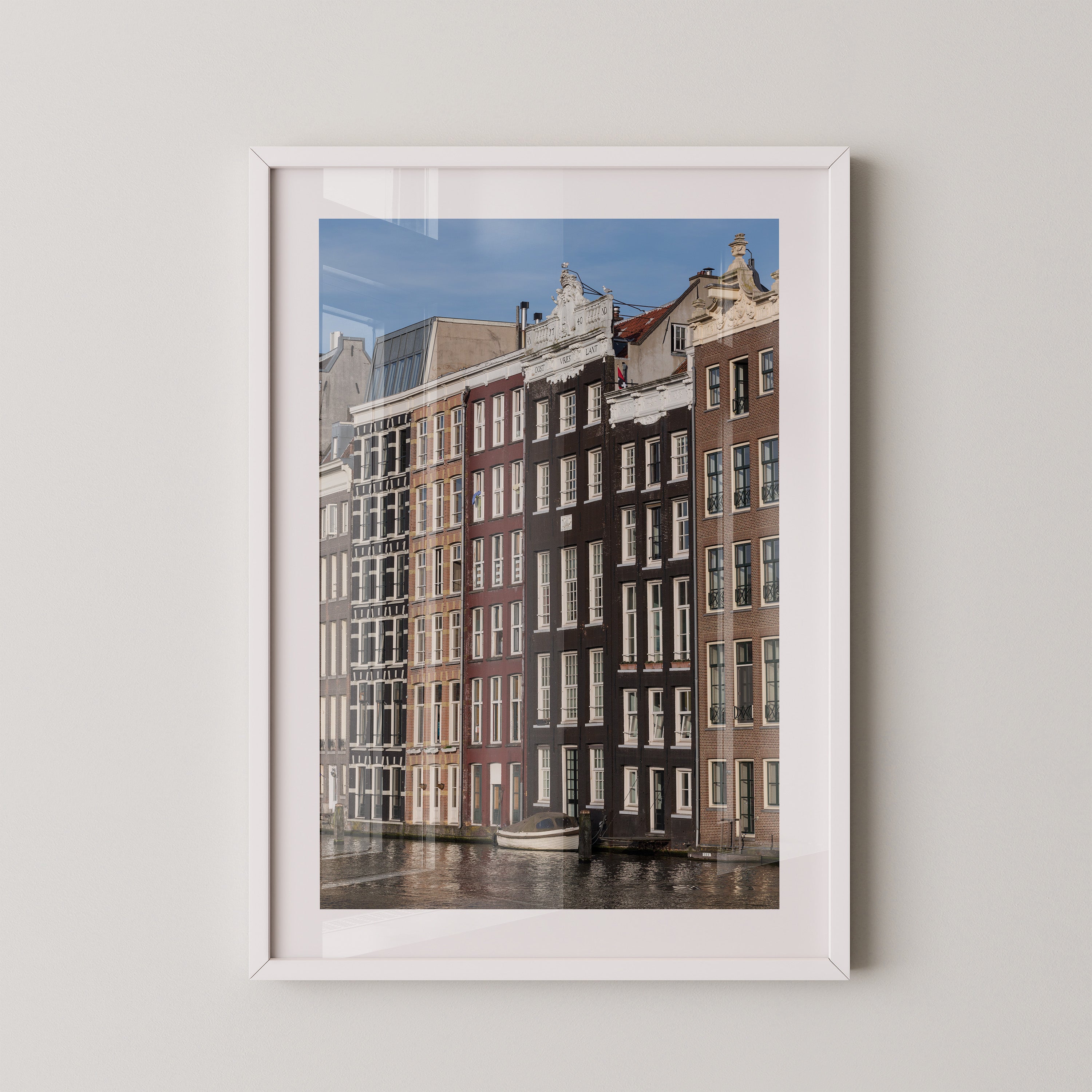 Grachtenhäuser Spiegelung Wasser