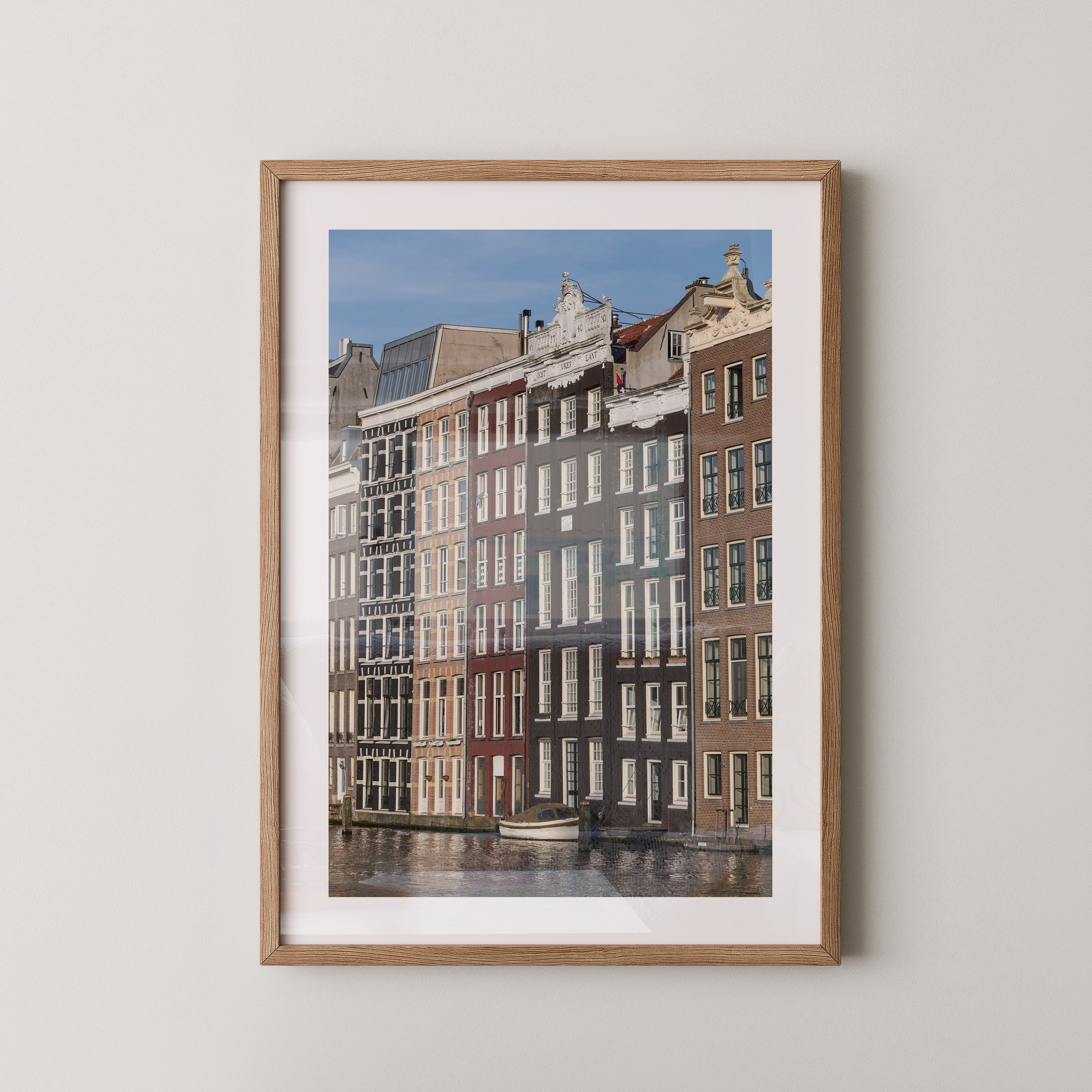 Grachtenhäuser Spiegelung Wasser