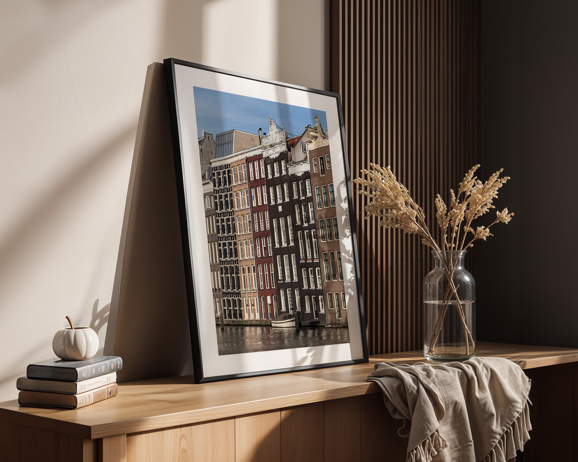 Grachtenhäuser Spiegelung Wasser