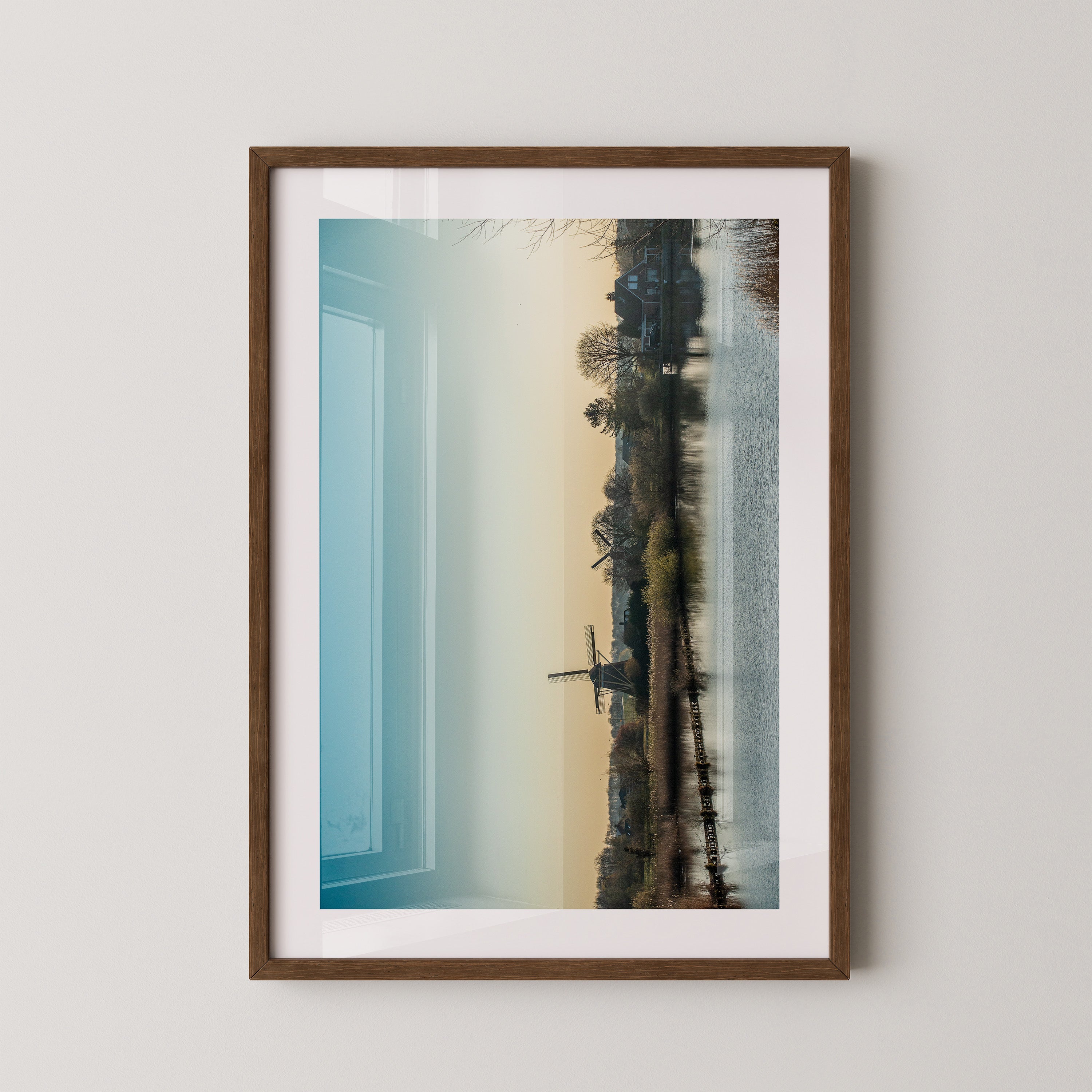 Windmühle See Stimmungslicht