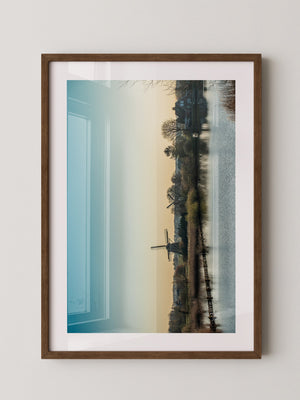 Windmühle See Stimmungslicht