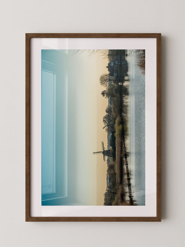 Windmühle See Stimmungslicht