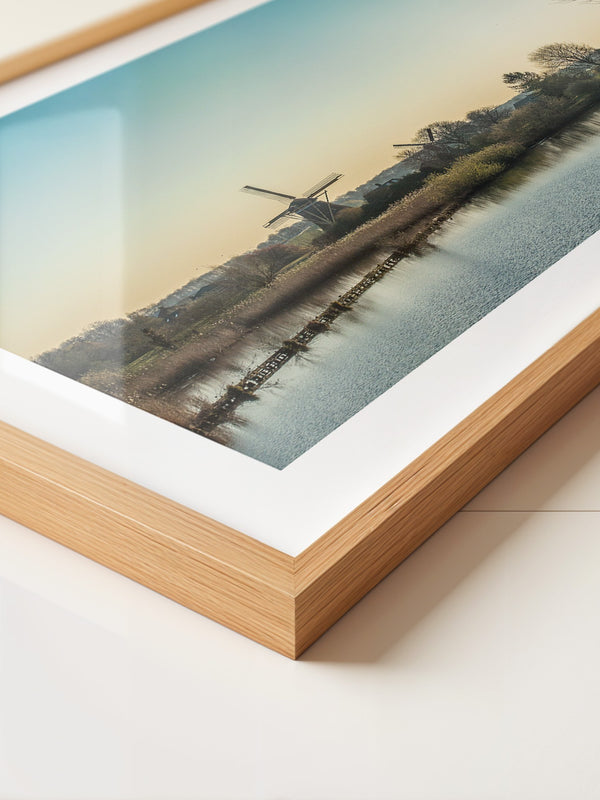 Windmühle See Stimmungslicht