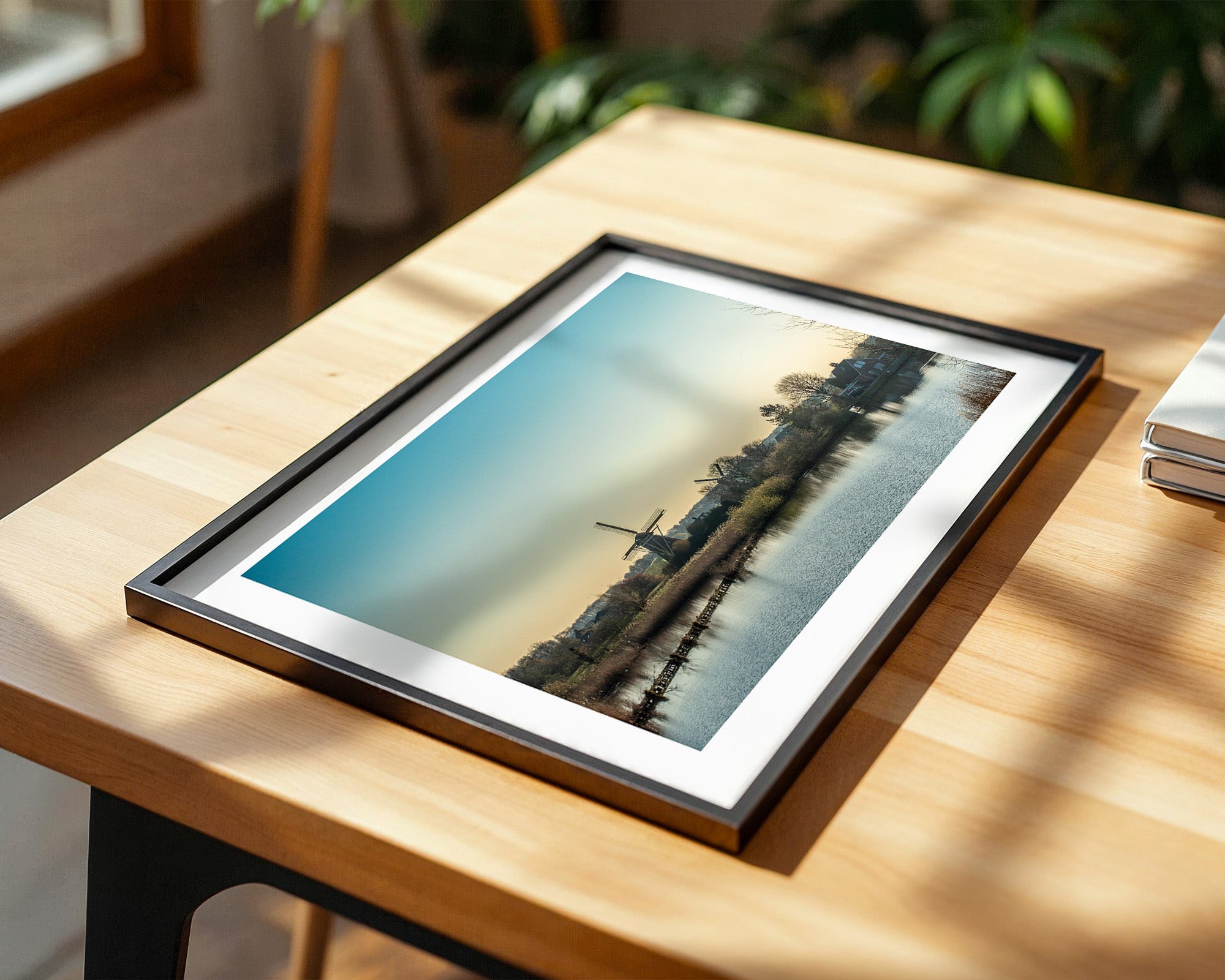 Windmühle See Stimmungslicht