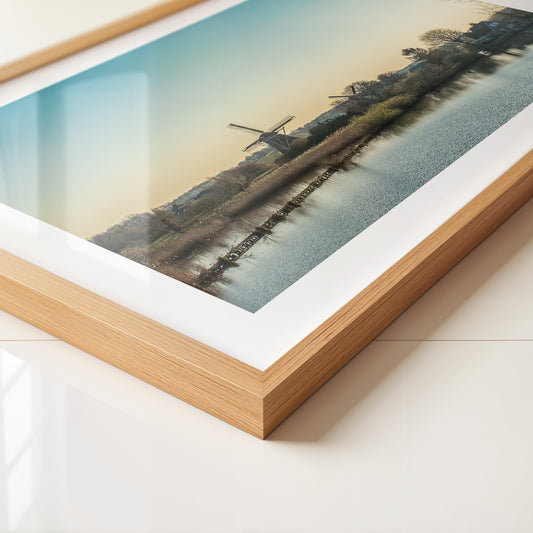 Windmühle See Stimmungslicht