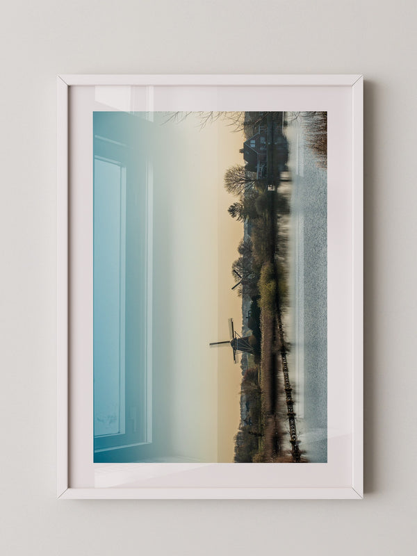 Windmühle See Stimmungslicht