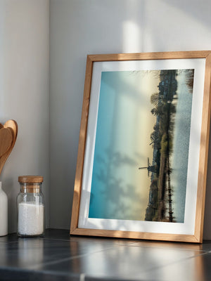 Windmühle See Stimmungslicht