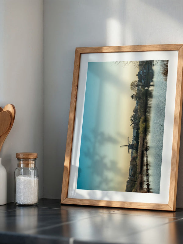 Windmühle See Stimmungslicht