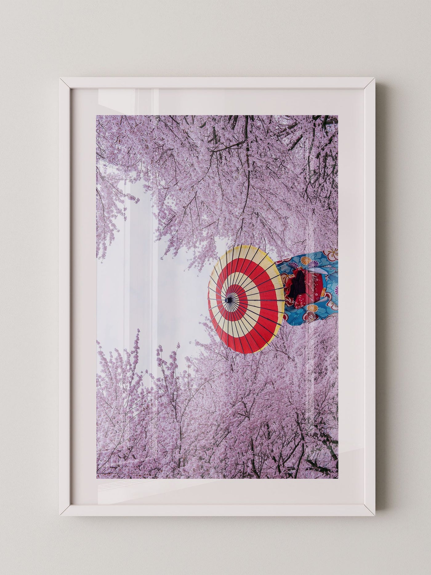 Kirschblüten Kimono Schirm Farben