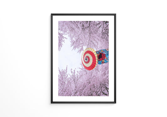 Kirschblüten Kimono Schirm Farben