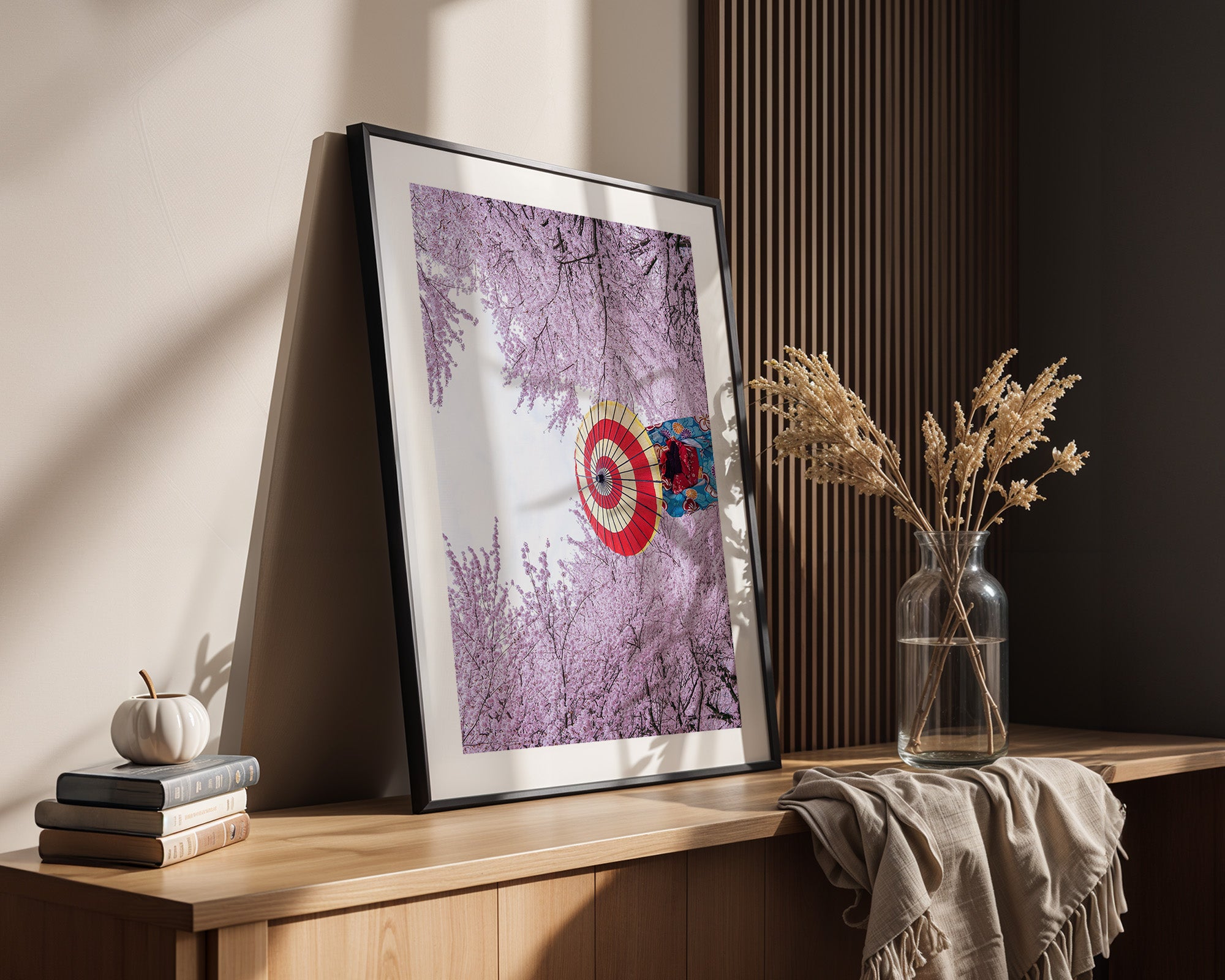 Kirschblüten Kimono Schirm Farben