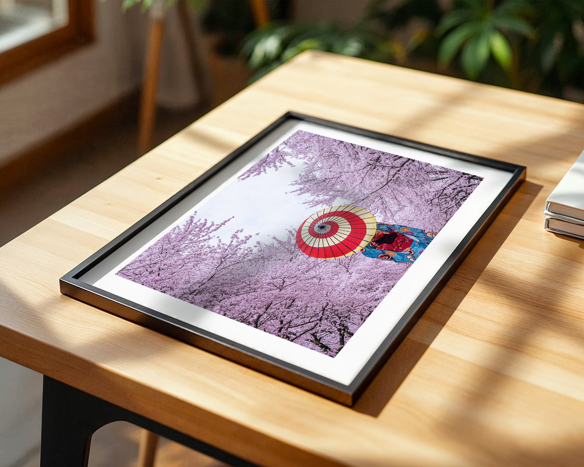 Kirschblüten Kimono Schirm Farben