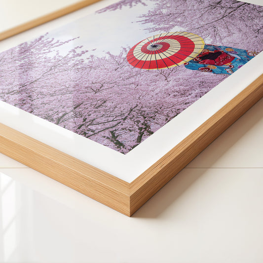 Kirschblüten Kimono Schirm Farben