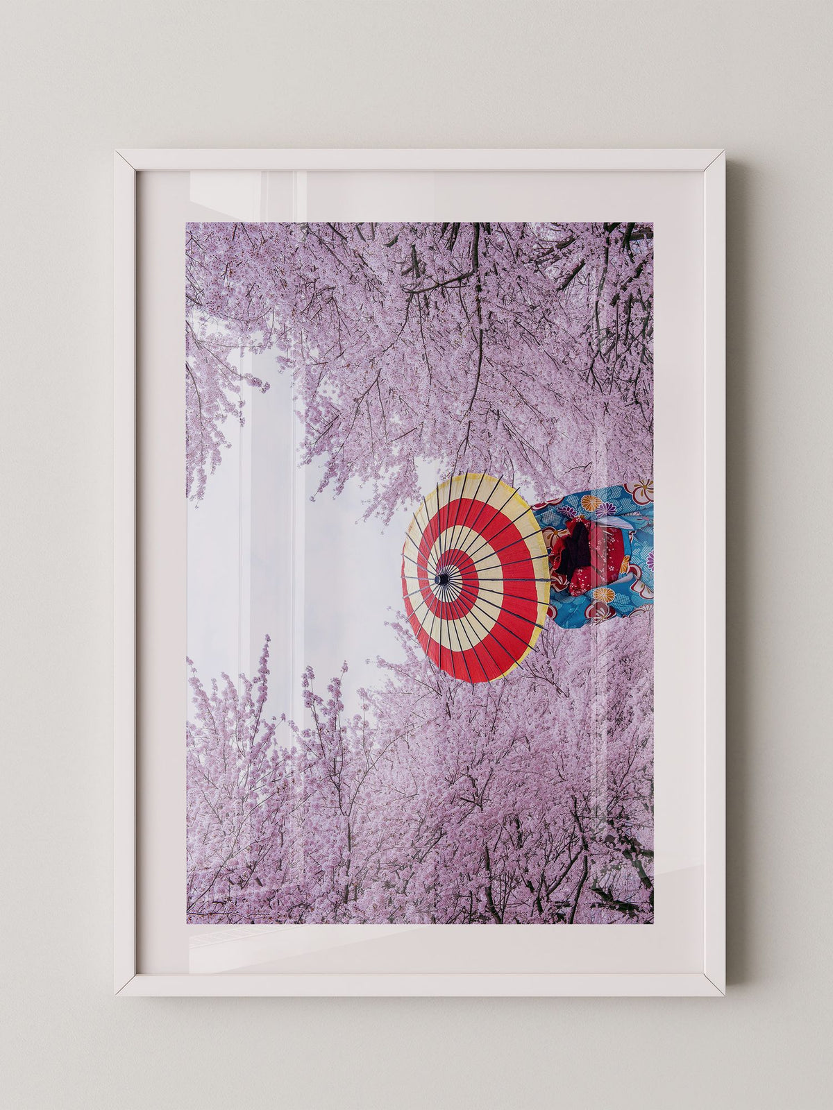 Kirschblüten Kimono Schirm Farben