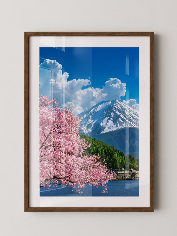 Kirschblüten Berglandscape