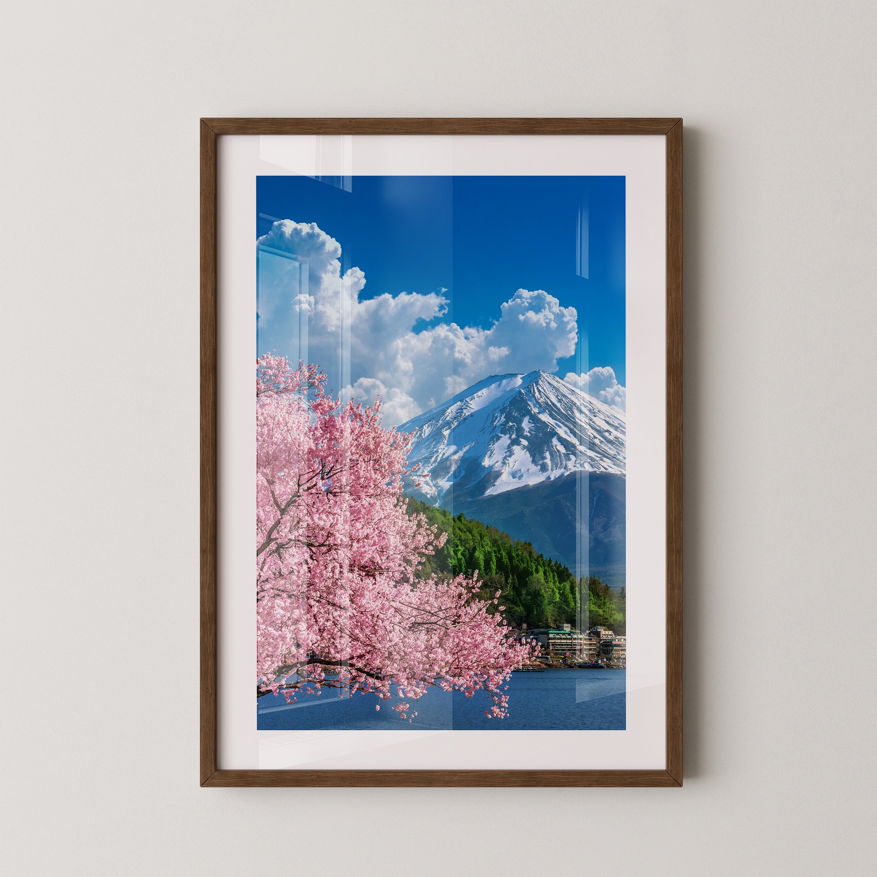 Kirschblüten Berglandscape