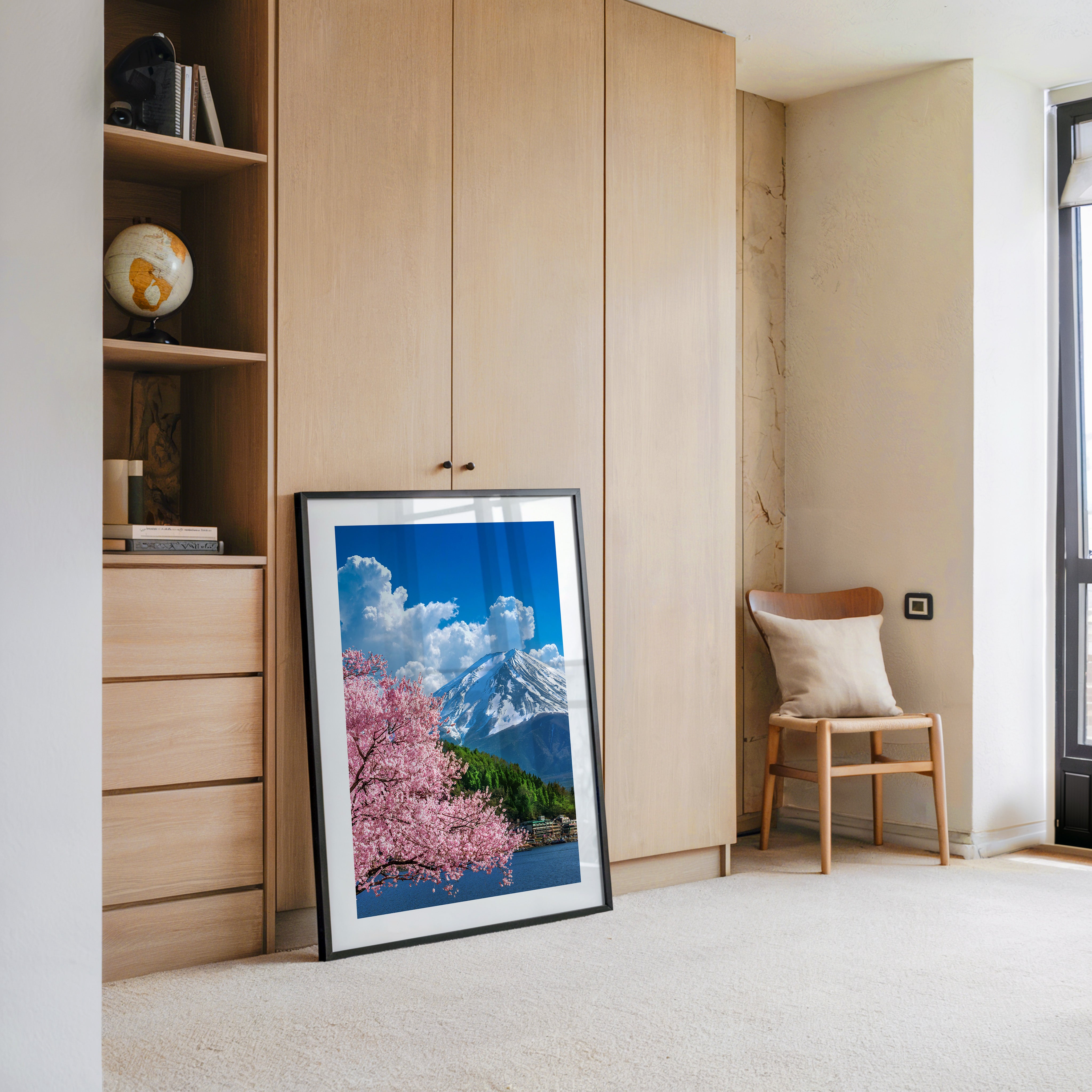 Kirschblüten Berglandscape