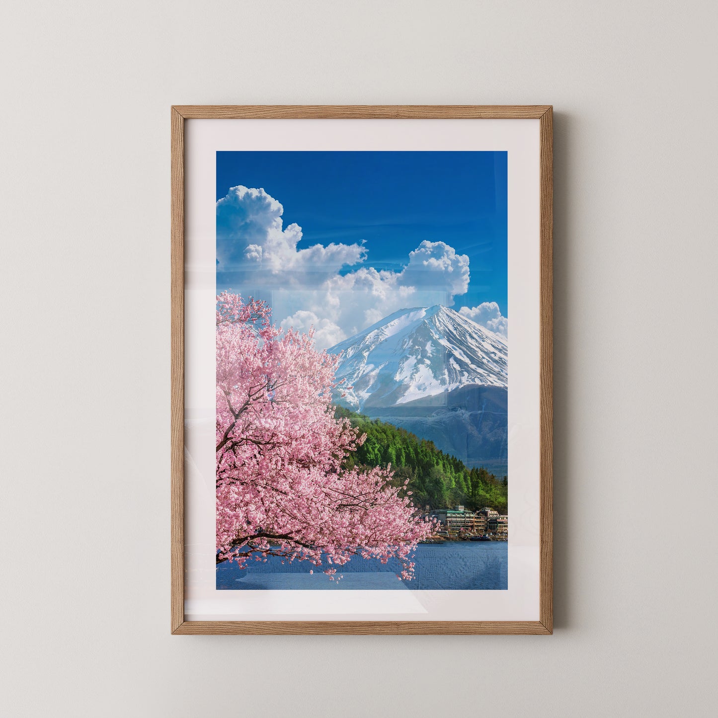 Kirschblüten Berglandscape