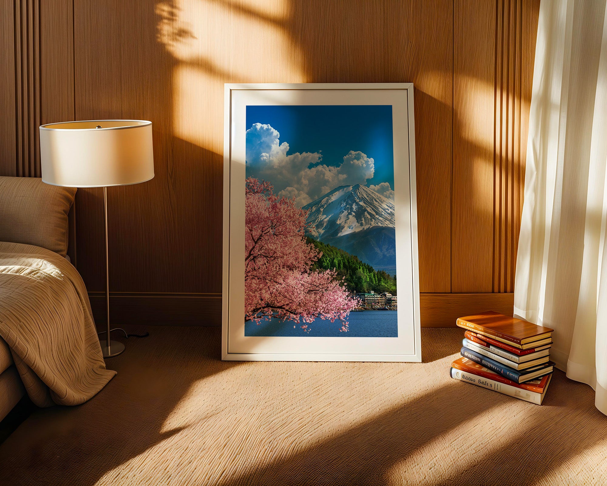 Kirschblüten Berglandscape