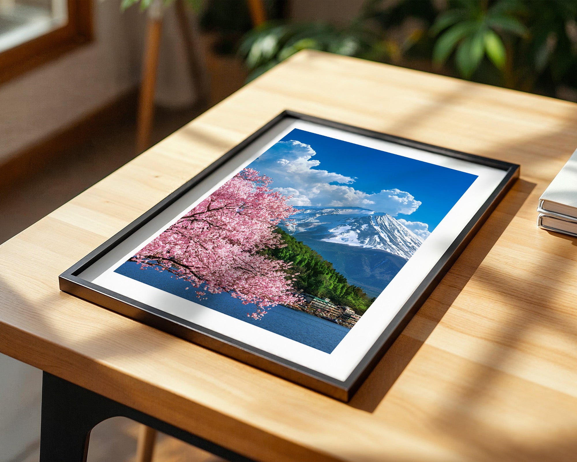 Kirschblüten Berglandscape