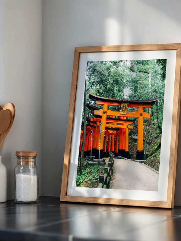 Torii Pfad leuchtend Orange