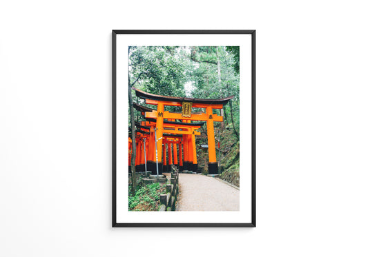 Torii Pfad leuchtend Orange