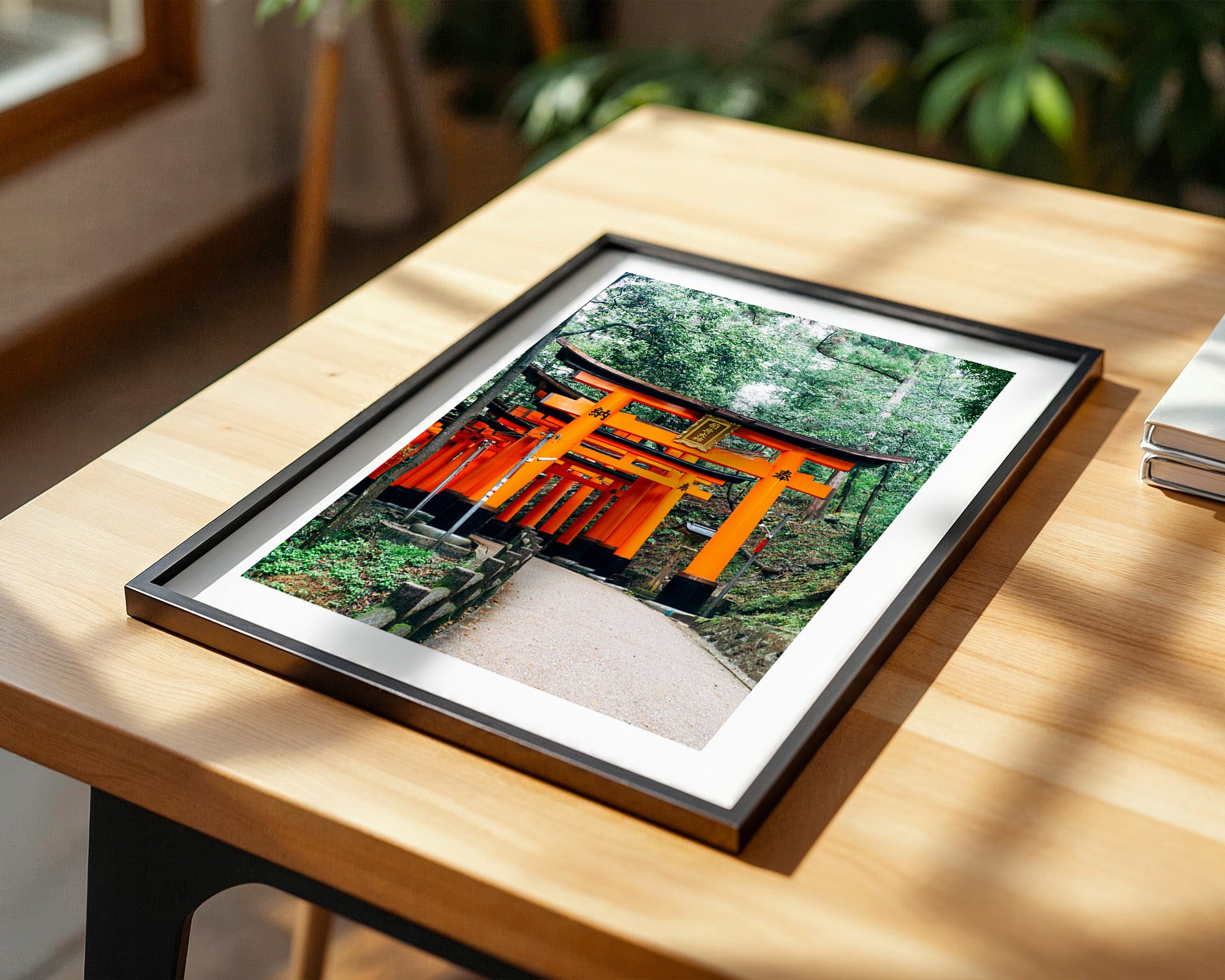 Torii Pfad leuchtend Orange