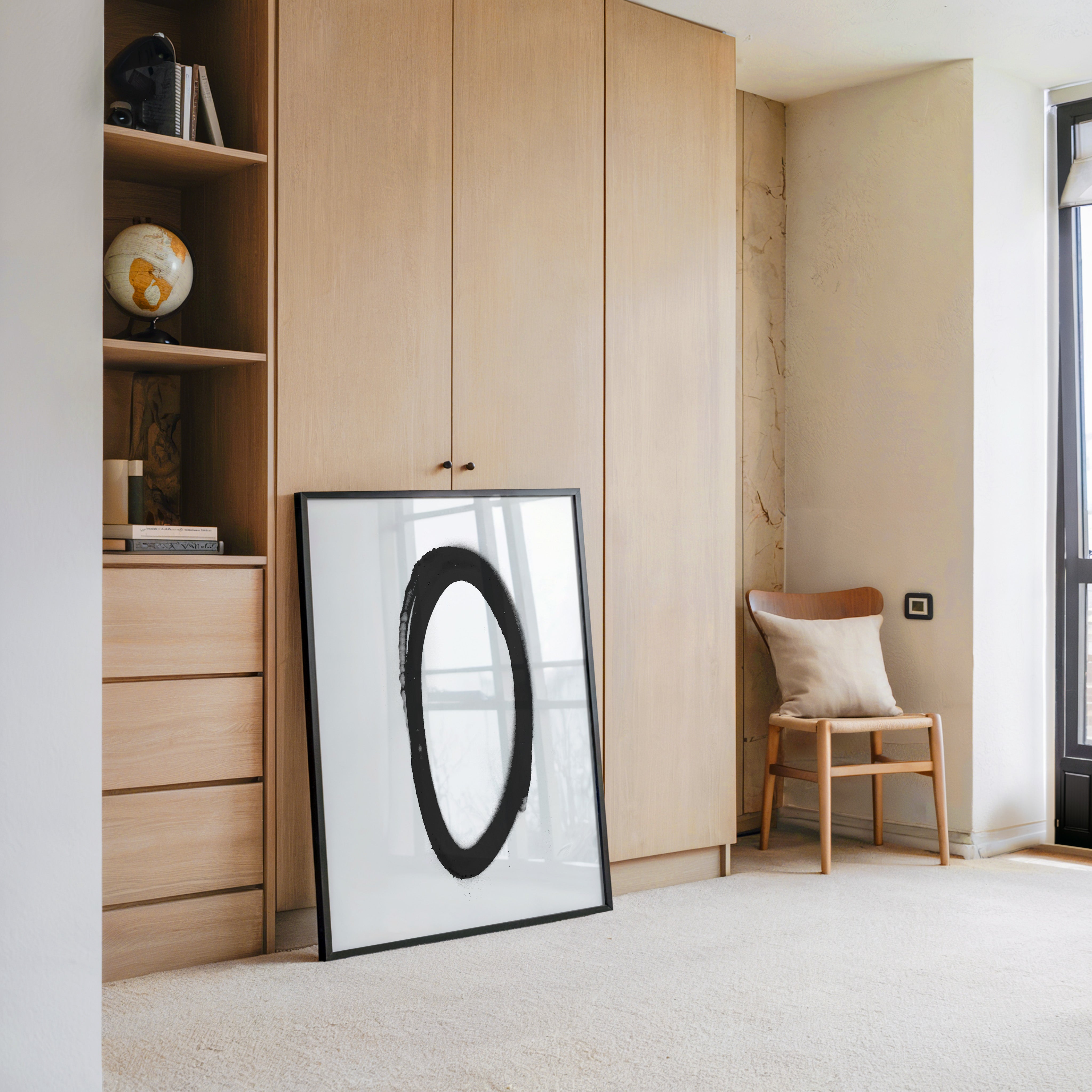 Schwarzer Kreis minimalistisch