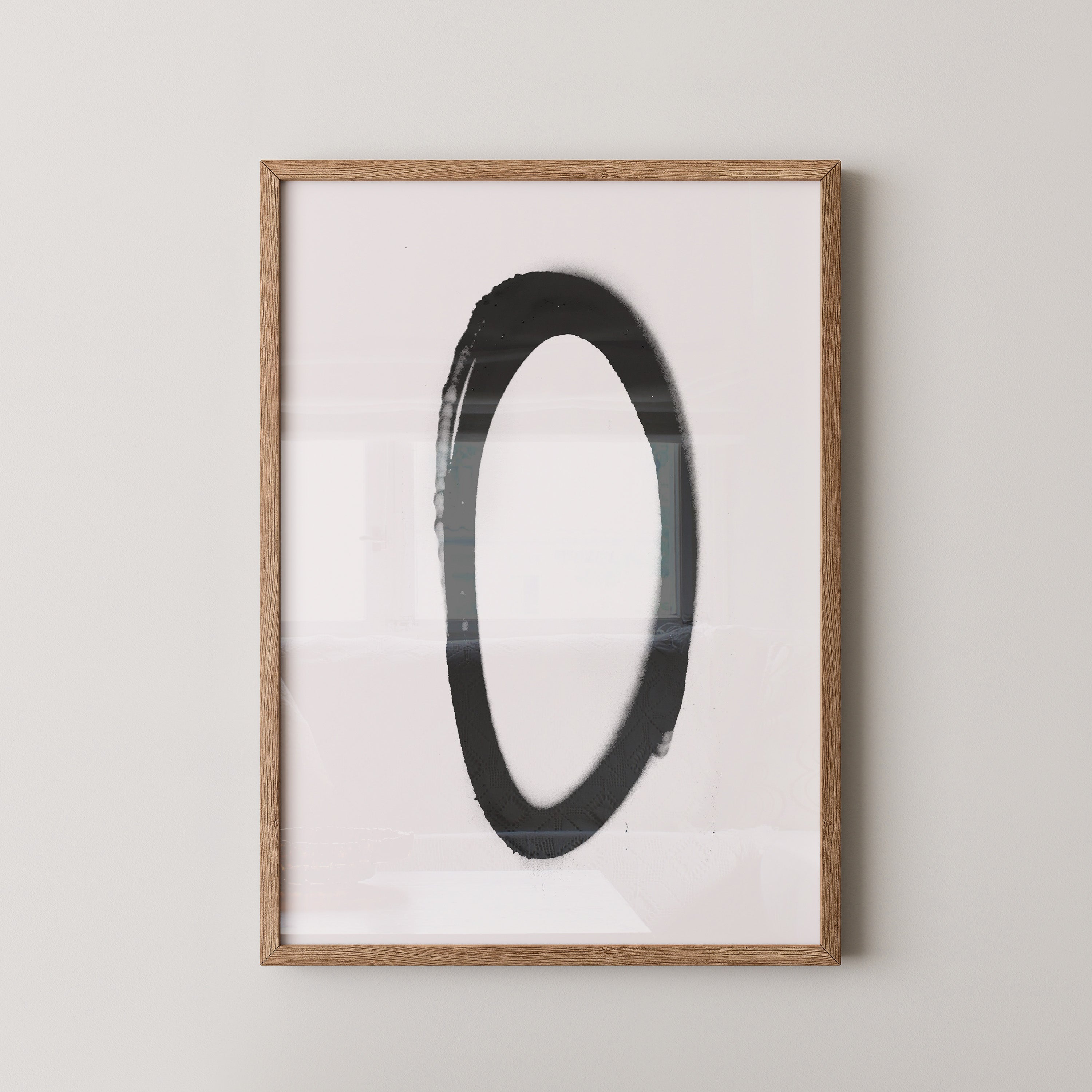 Schwarzer Kreis minimalistisch