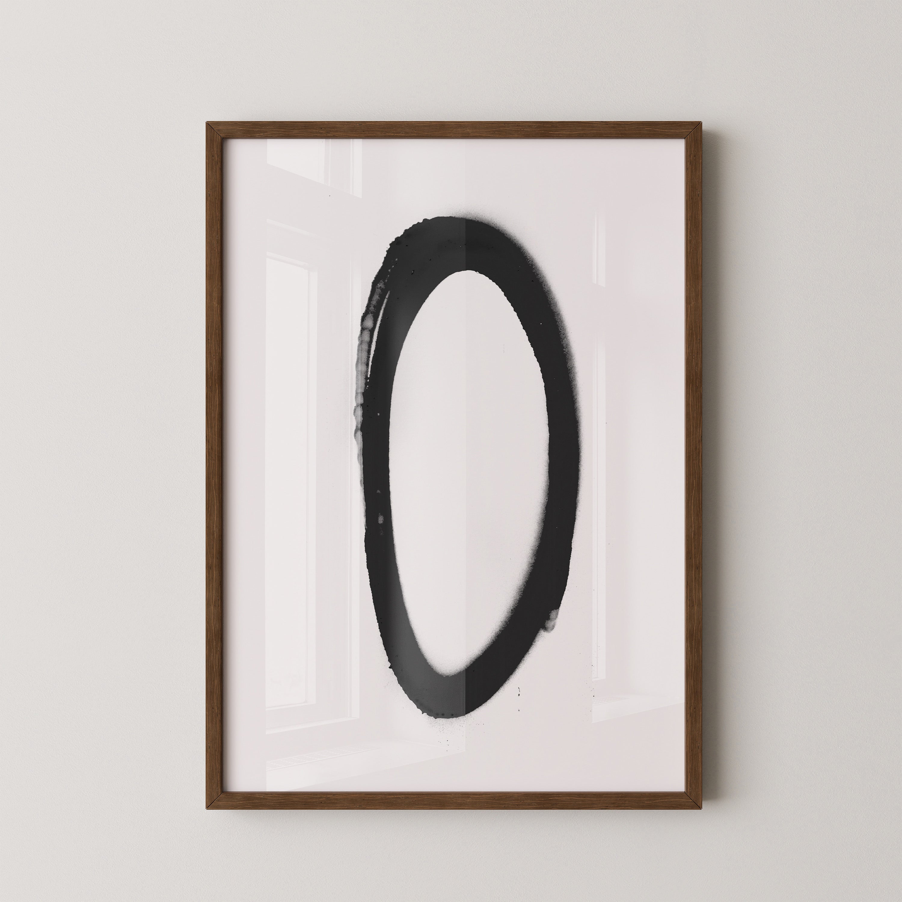 Schwarzer Kreis minimalistisch