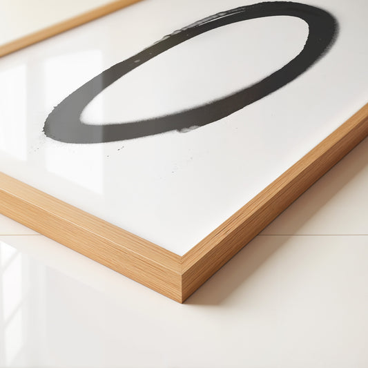 Schwarzer Kreis minimalistisch