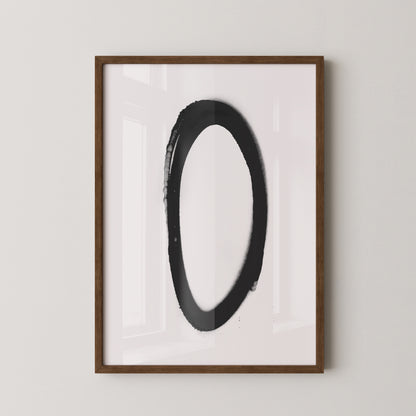 Schwarzer Kreis minimalistisch
