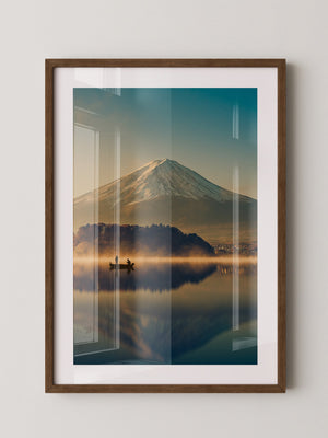 Fischer Boot Bergnebel