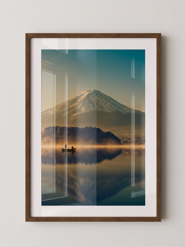 Fischer Boot Bergnebel