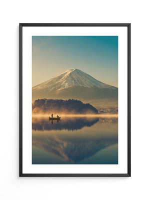 Fischer Boot Bergnebel