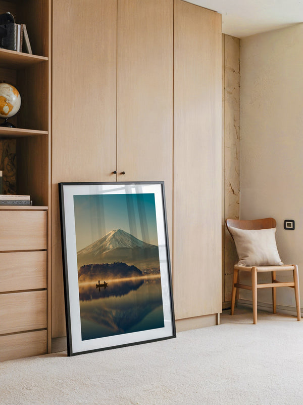 Fischer Boot Bergnebel