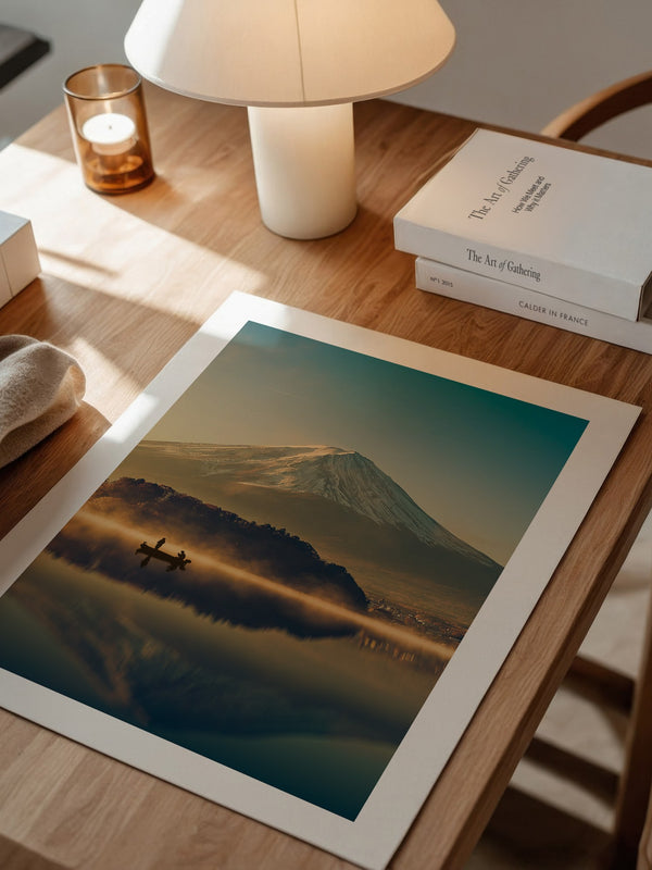 Fischer Boot Bergnebel