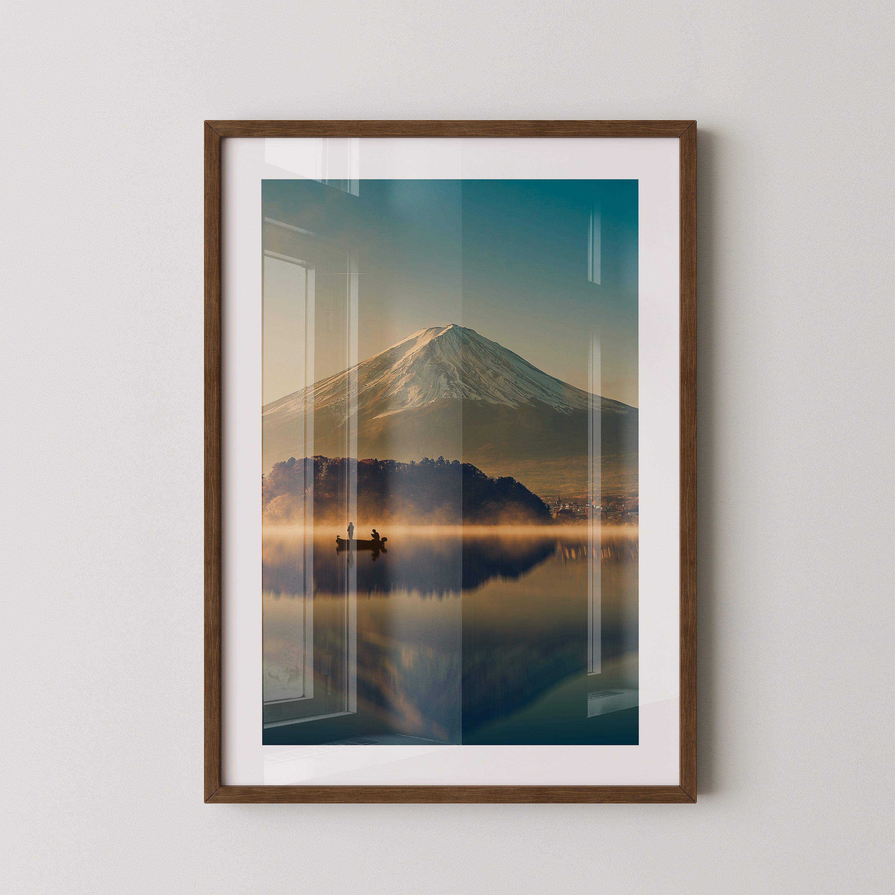 Fischer Boot Bergnebel