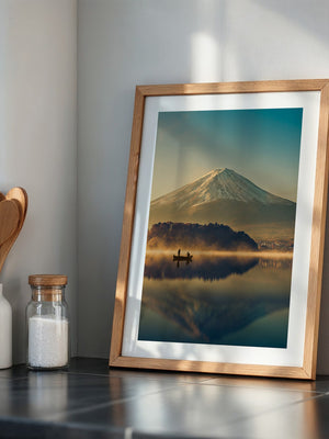 Fischer Boot Bergnebel