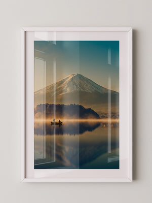 Fischer Boot Bergnebel