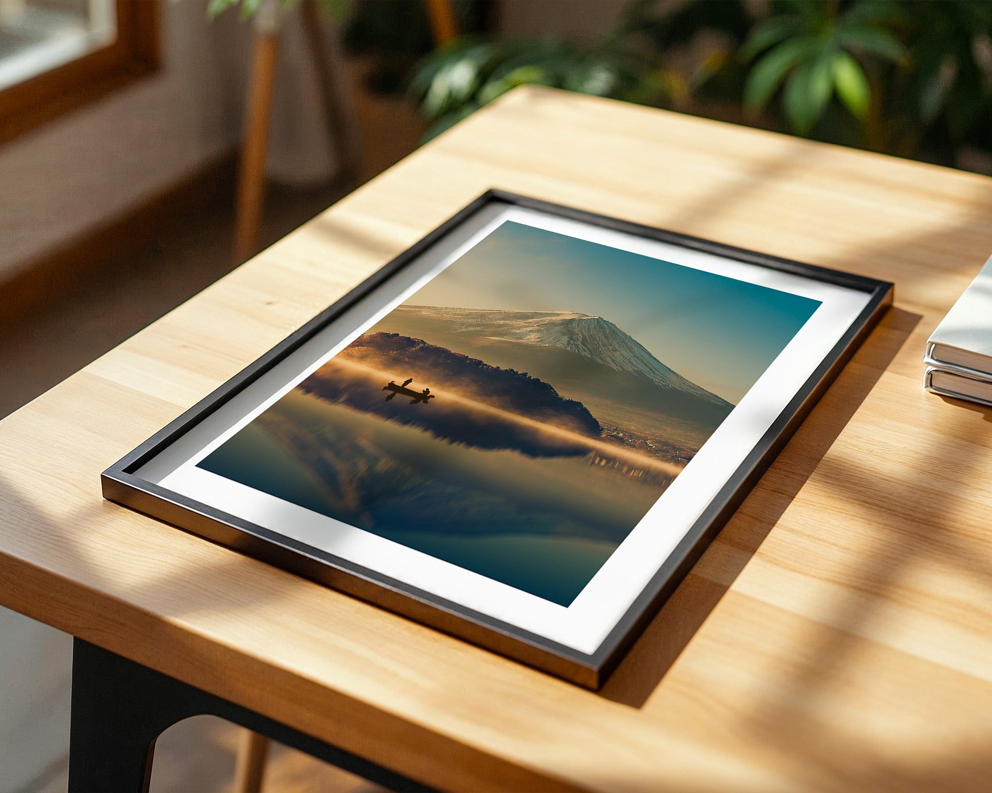 Fischer Boot Bergnebel