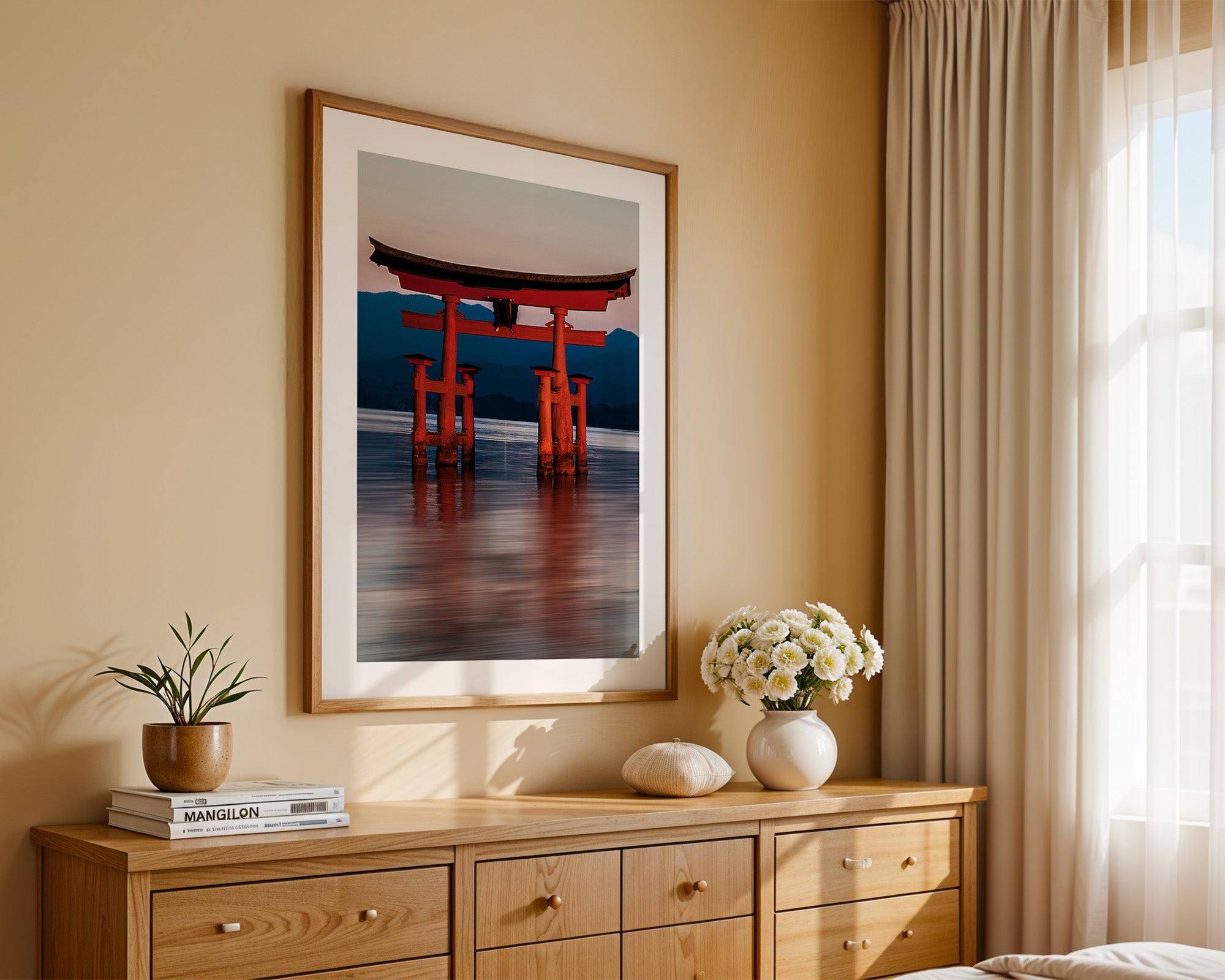 Torii rote Spiegelung