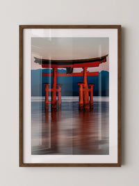 Torii rote Spiegelung